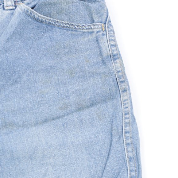 70s Mens 32x30 Flared Chambray Jeans USA Talon 42 - Picture 4 of 8